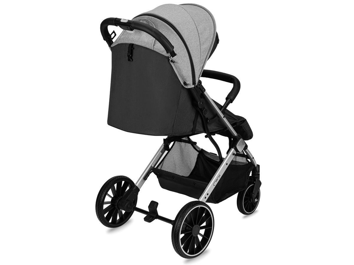 MoMi ESTELLE PLUS LIGHT wózek spacerowy szary