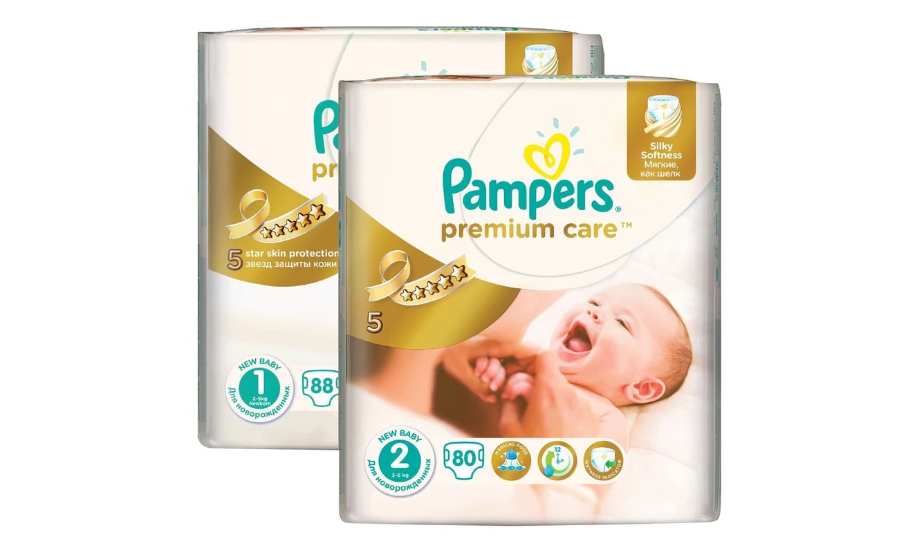 Pampers Premium Care 1 Newborn + 2 Mini 168szt Na Miesiąc Sklep al.to