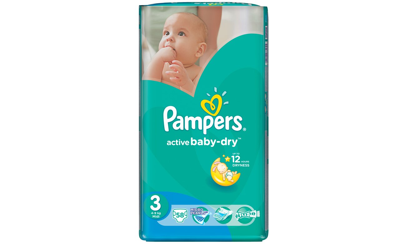 pampers active dry rozmiar 3 4 9 kg