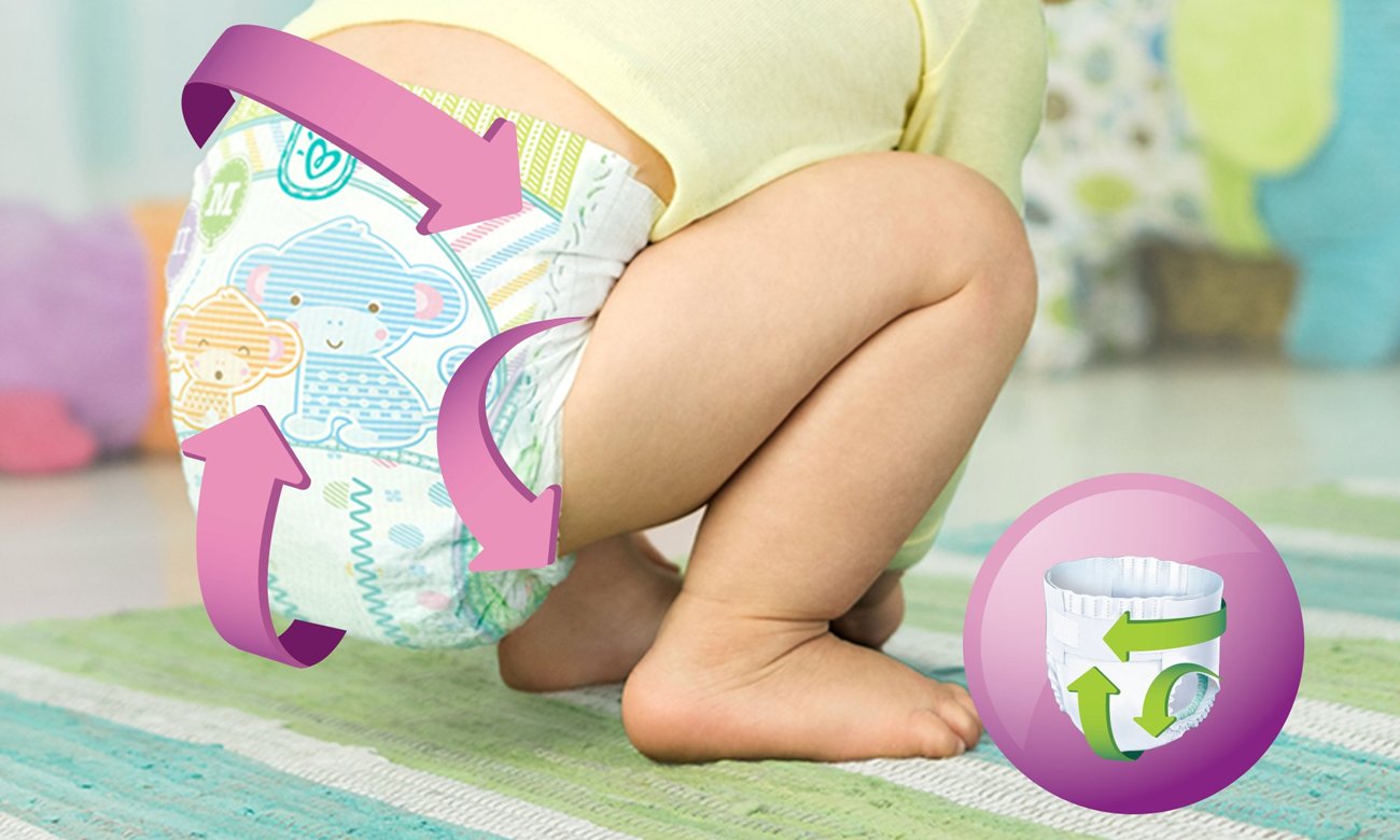 pieluchy pampersy Active Fit