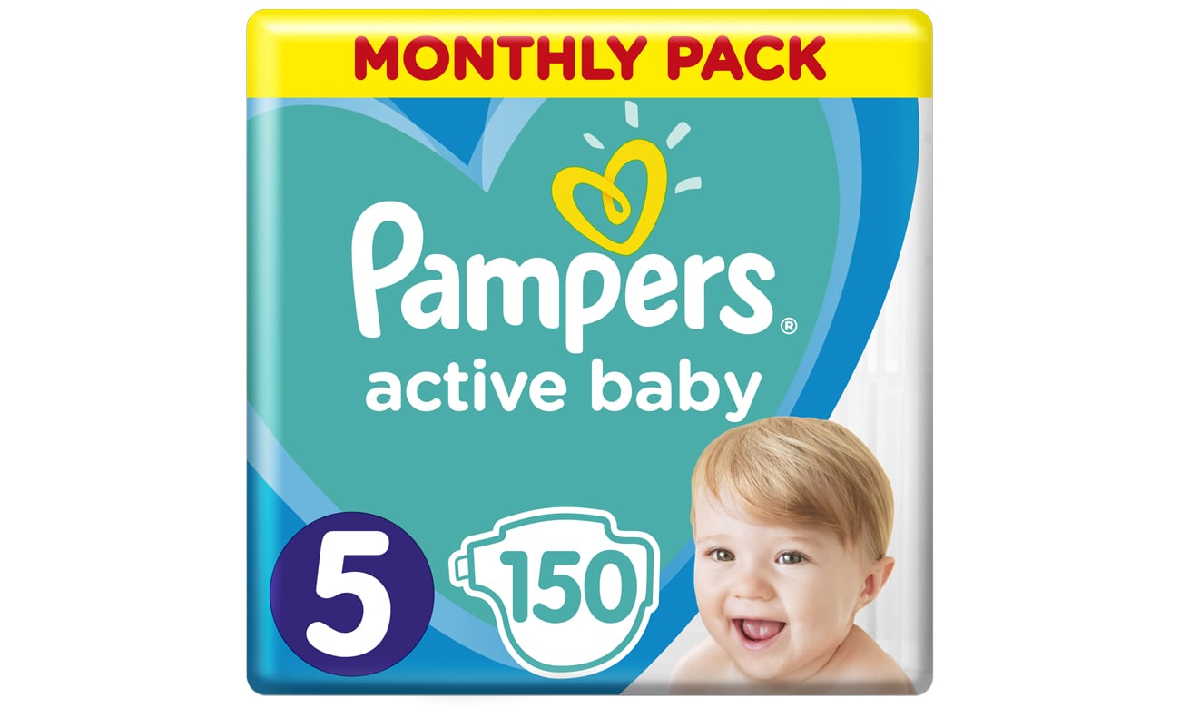 Pampers Active Baby 5 Junior 11-16 kg 150 szt.