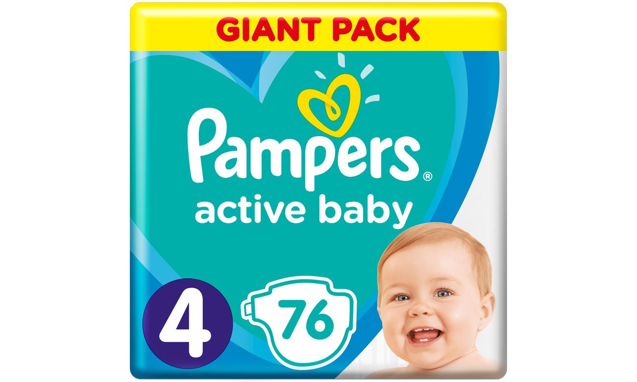 Pampers Active Baby 4 Maxi 9-14 kg 76 szt.