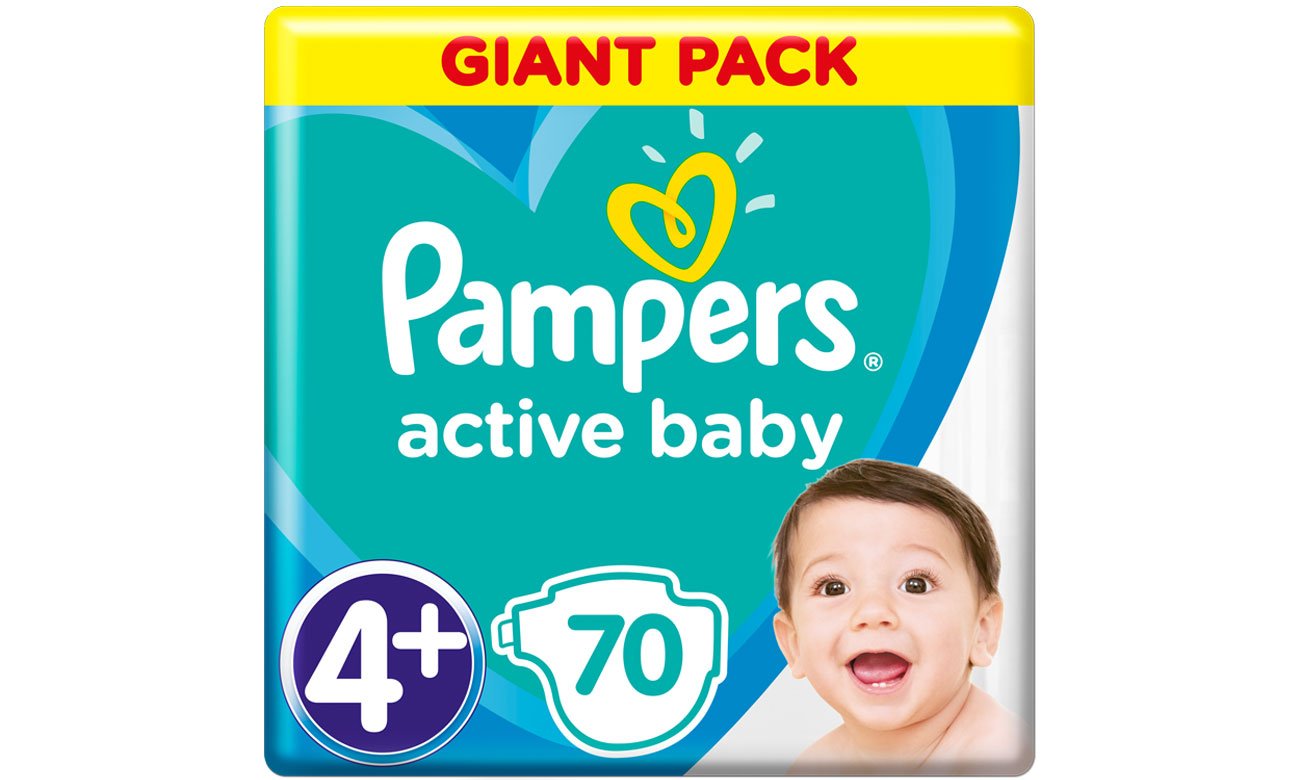 Pampers Active Baby 4+ Maxi 10-15 kg 70 szt. 8001090949813
