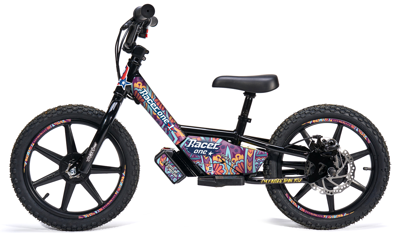 Racerone R1 Go Black Flowers