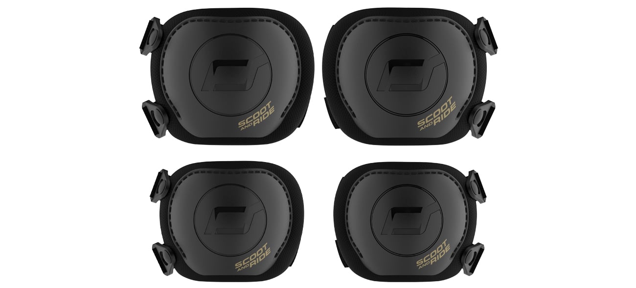 Scoot & Ride Zestaw ochraniaczy dla dzieci rozmiar XXS Black & Gold