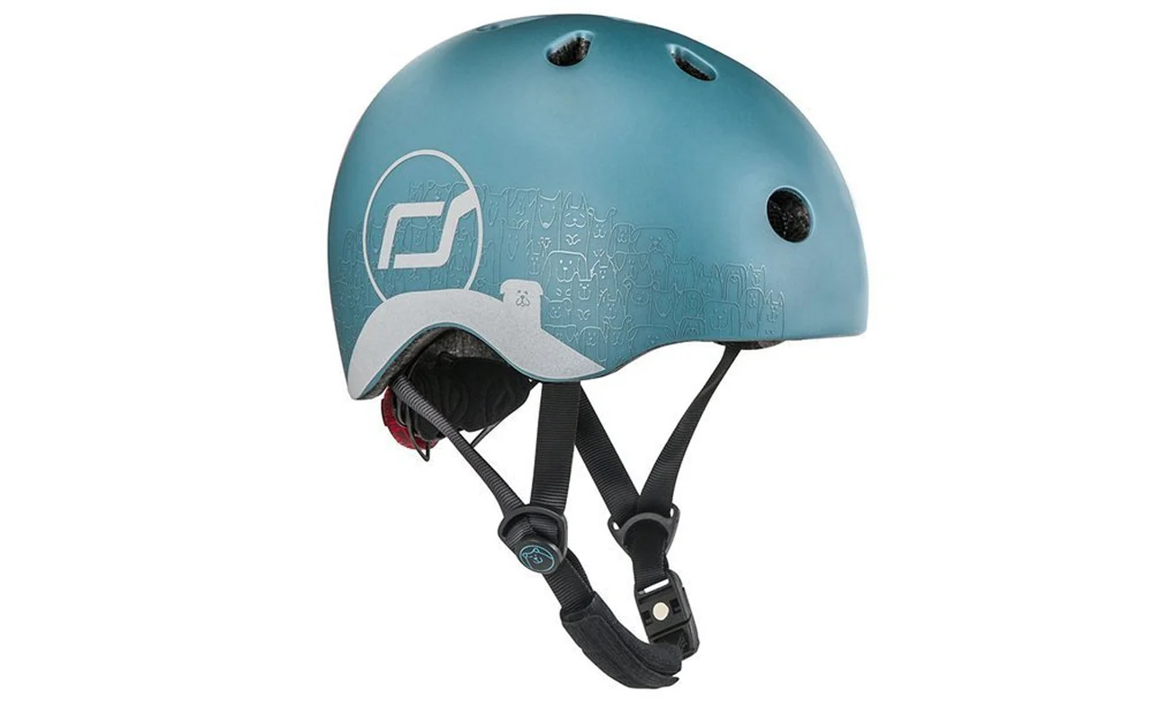 Scoot and Ride Kask ochronny XXS-S dla dzieci 1-5 lat Steel Dog