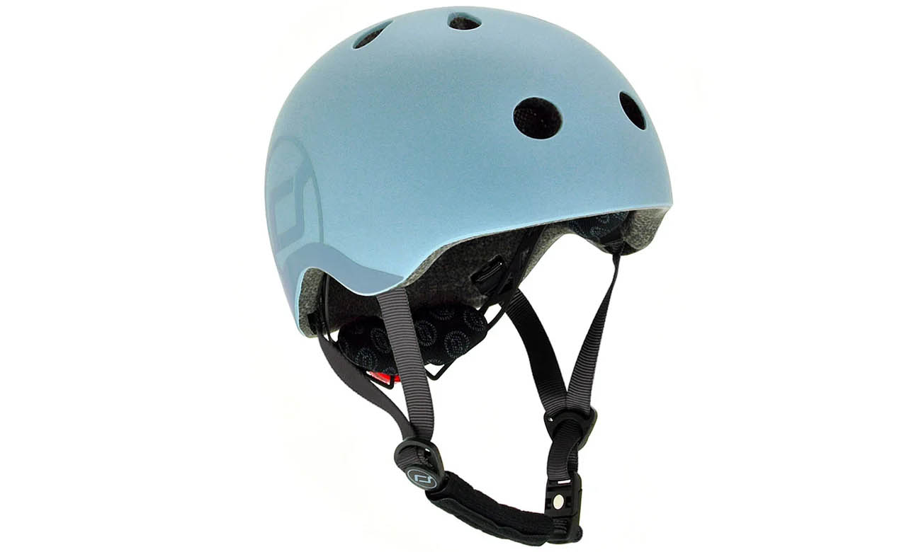 Scoot & Ride Kask Ochronny S-M dla dzieci 3+ Steel