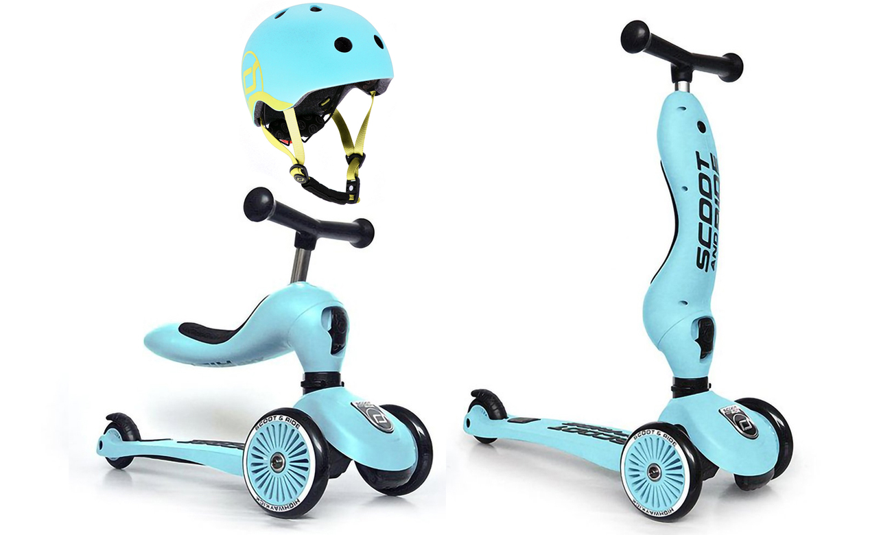 Scoot & Ride Highwaykick 1 Jeździk i hulajnoga 2w1 Blueberry