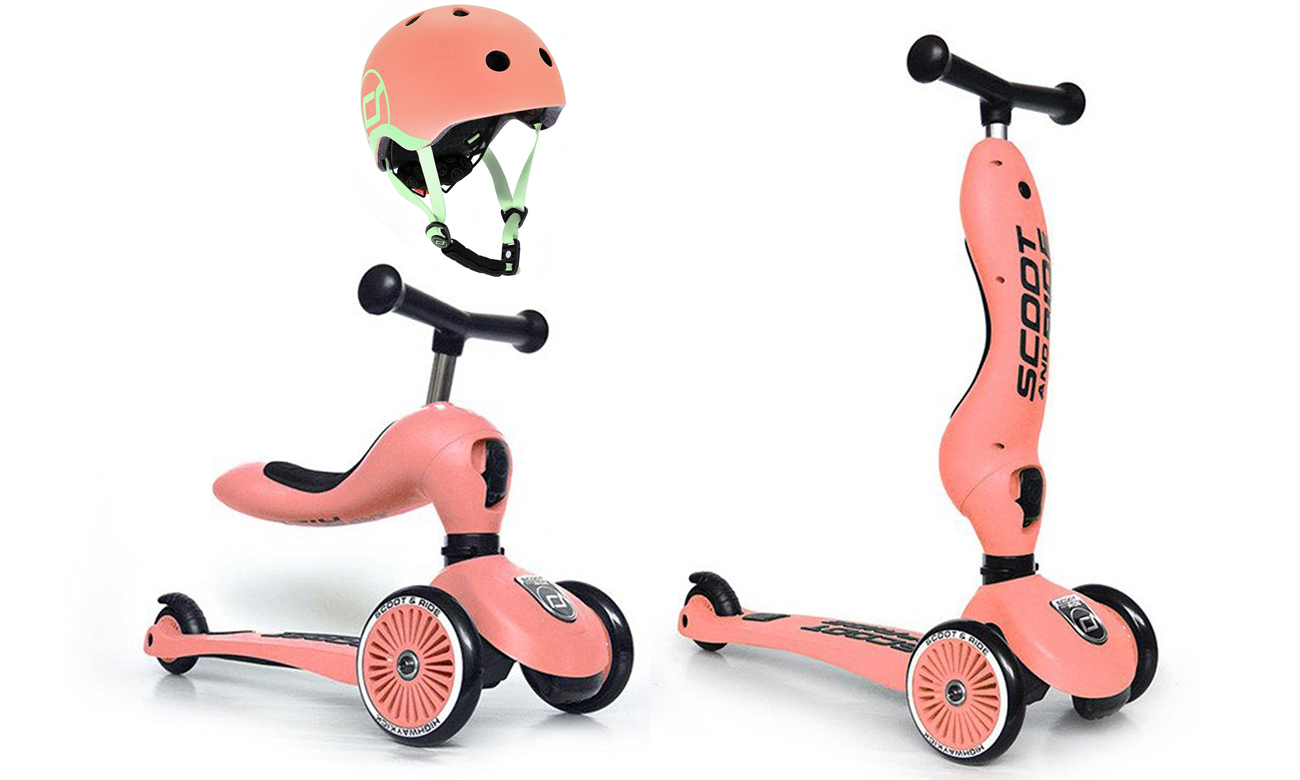 Scoot & Ride Highwaykick 1 Jeździk i hulajnoga 2w1 Peach