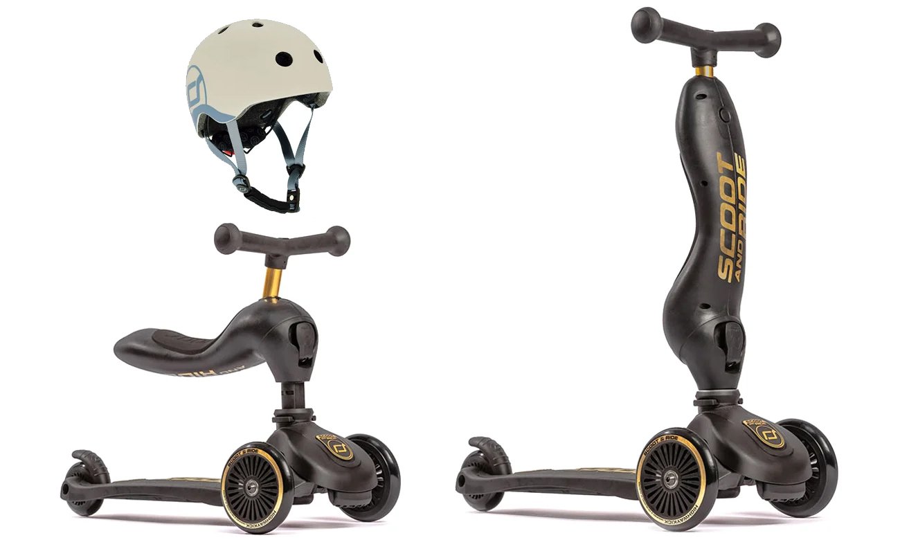 Scoot & Ride Highwaykick 1 Jeździk i hulajnoga 2w1 Gold