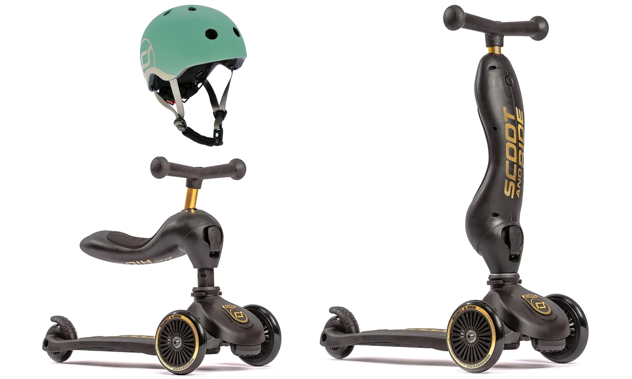 Scoot & Ride Highwaykick 1 Jeździk i hulajnoga 2w1 Gold