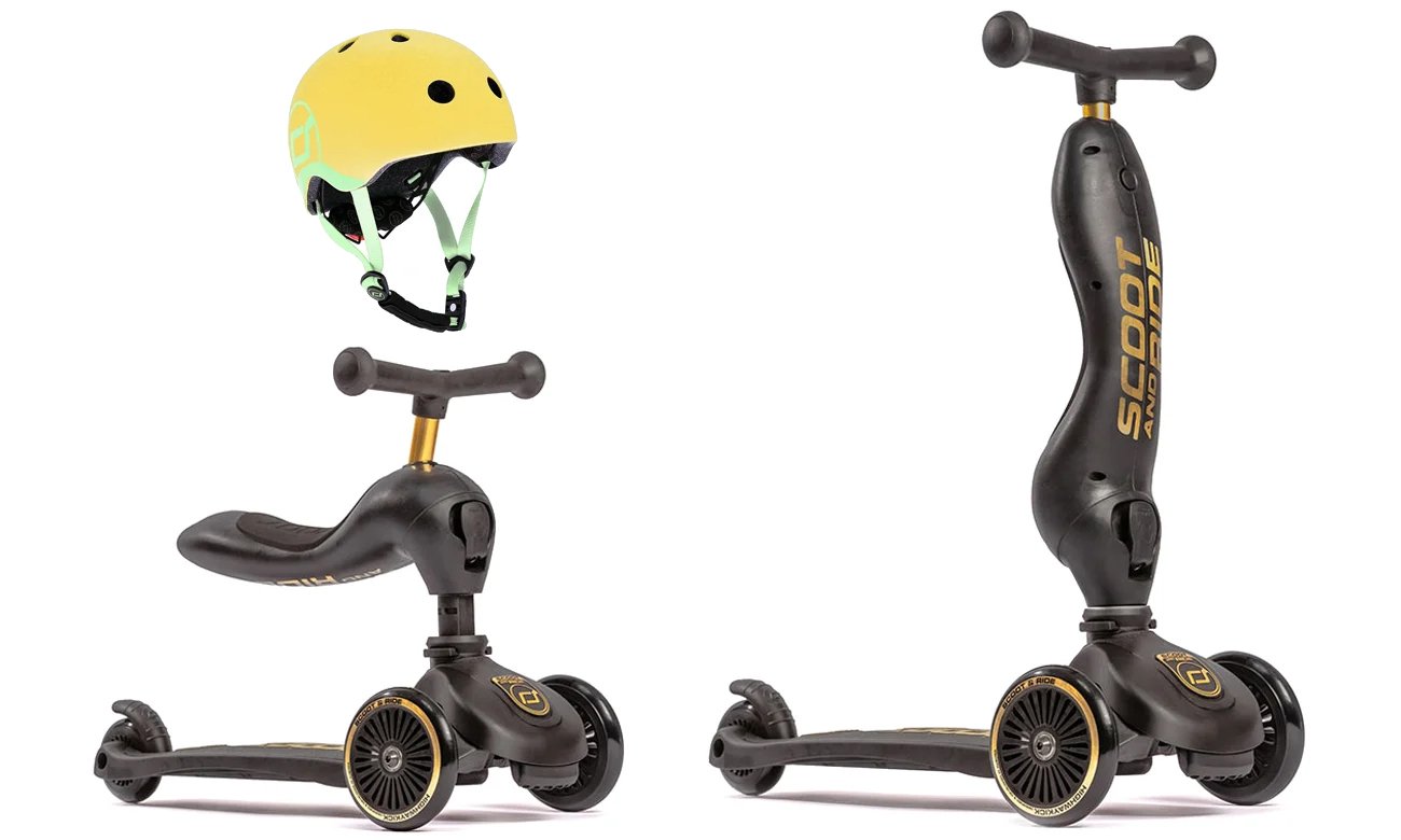 Scoot & Ride Highwaykick 1 Jeździk i hulajnoga 2w1 Gold