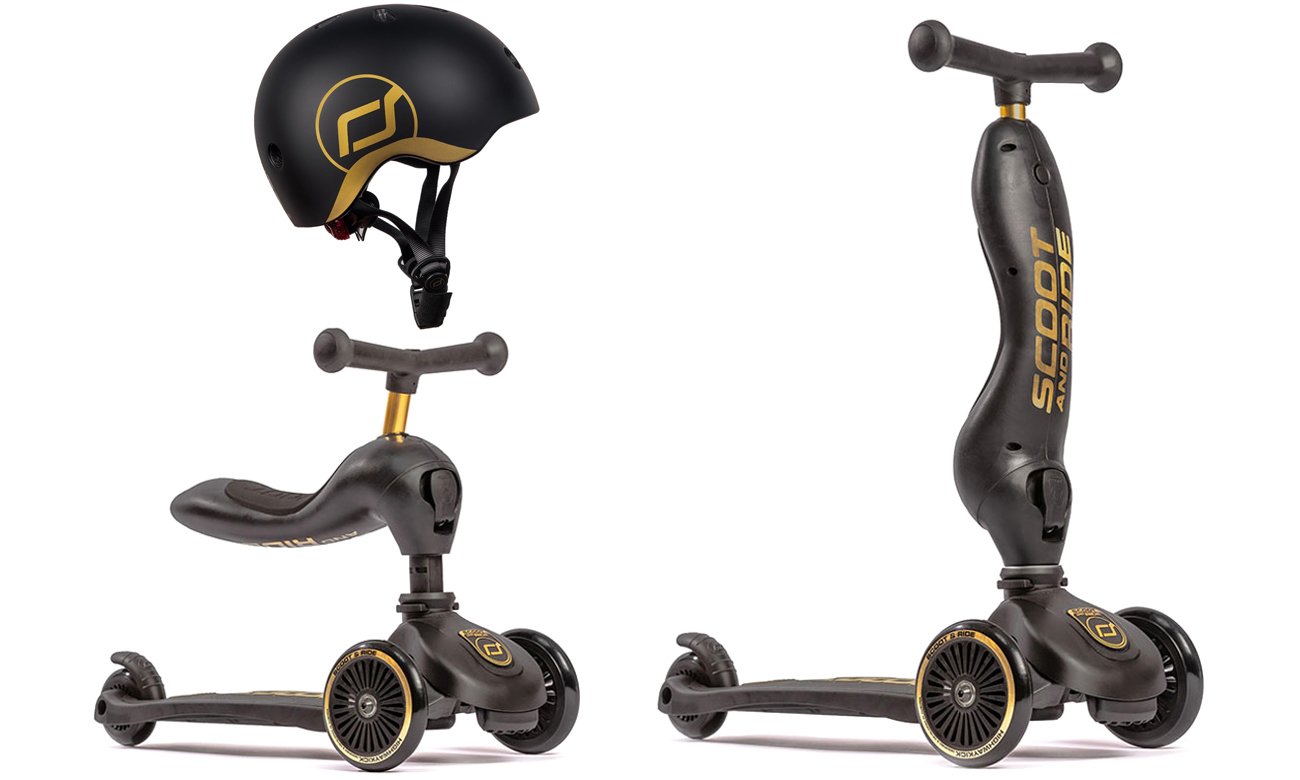 Scoot & Ride Highwaykick 1 Jeździk i hulajnoga 2w1 Gold