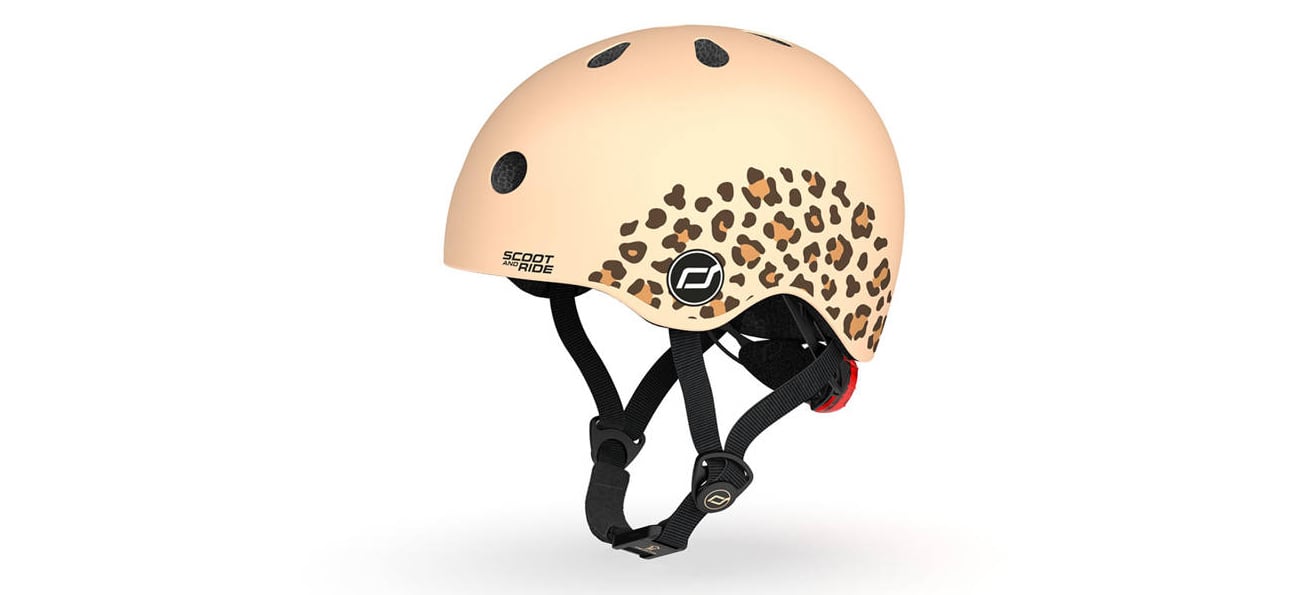 Scoot & Ride Kask Ochronny XXS-S dla dzieci 1-5 lat Leopard