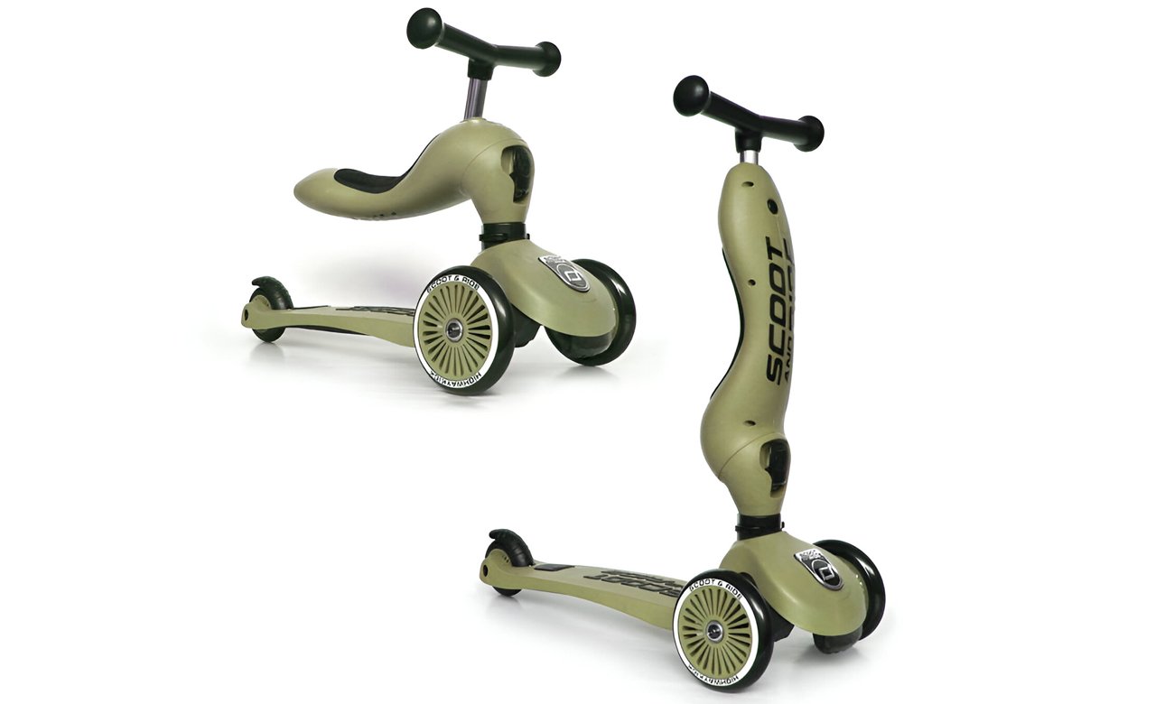 Scoot & Ride Highwaykick 1 Jeździk i hulajnoga 2w1 Olive