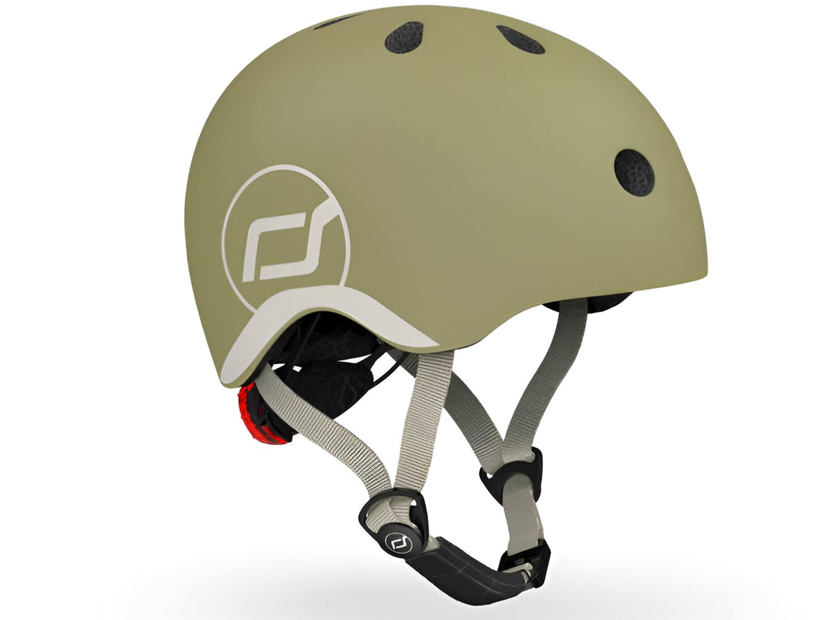 Scoot & Ride  Kask Ochronny XXS-S dla dzieci 1-5 lat Olive