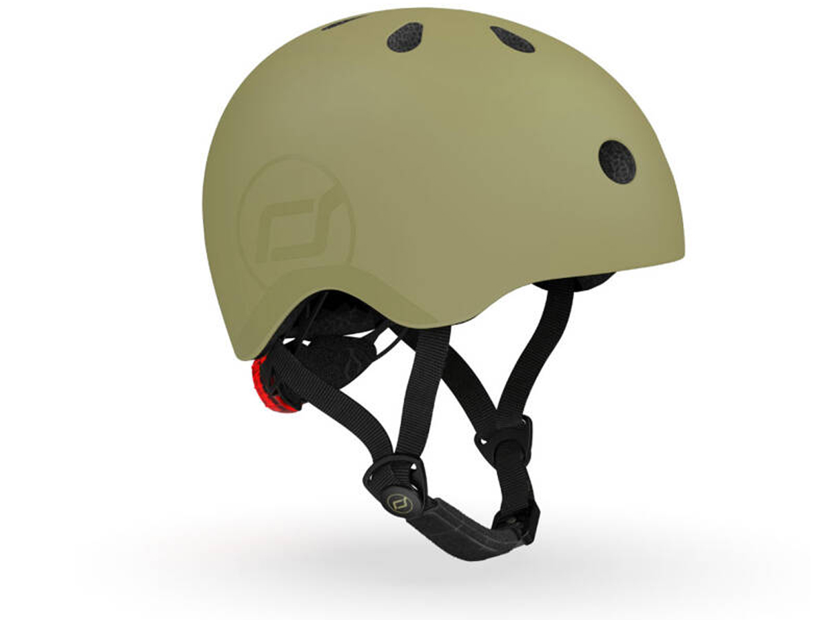 Scoot & Ride Kask Ochronny S-M dla dzieci 3+ Olive