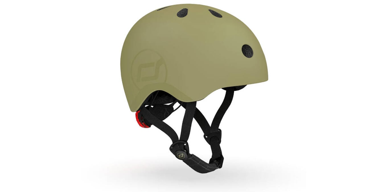Scoot & Ride Kask Ochronny S-M dla dzieci 3+ Olive