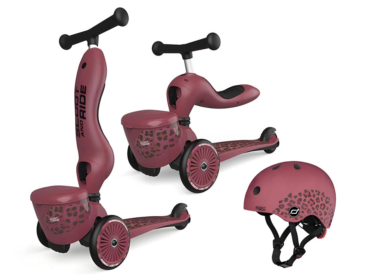 Scoot & Ride Highwaykick 1 Jeździk i hulajnoga 2w1 +kask XXS-S Wildcat