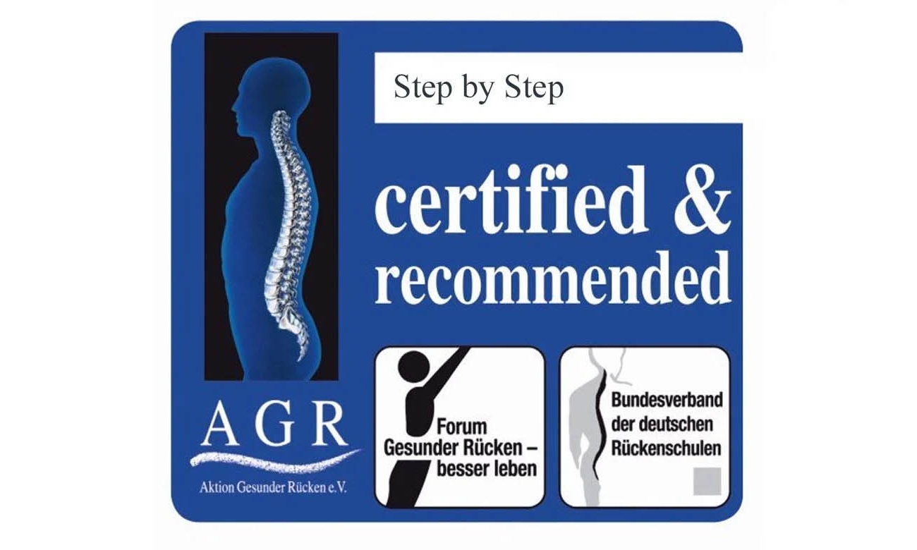 certyfikat AGR plecak step by step grade
