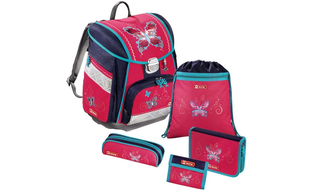 5-częściowy zestaw Step By Step Touch Butterfly Dancer tornister 4047443247490