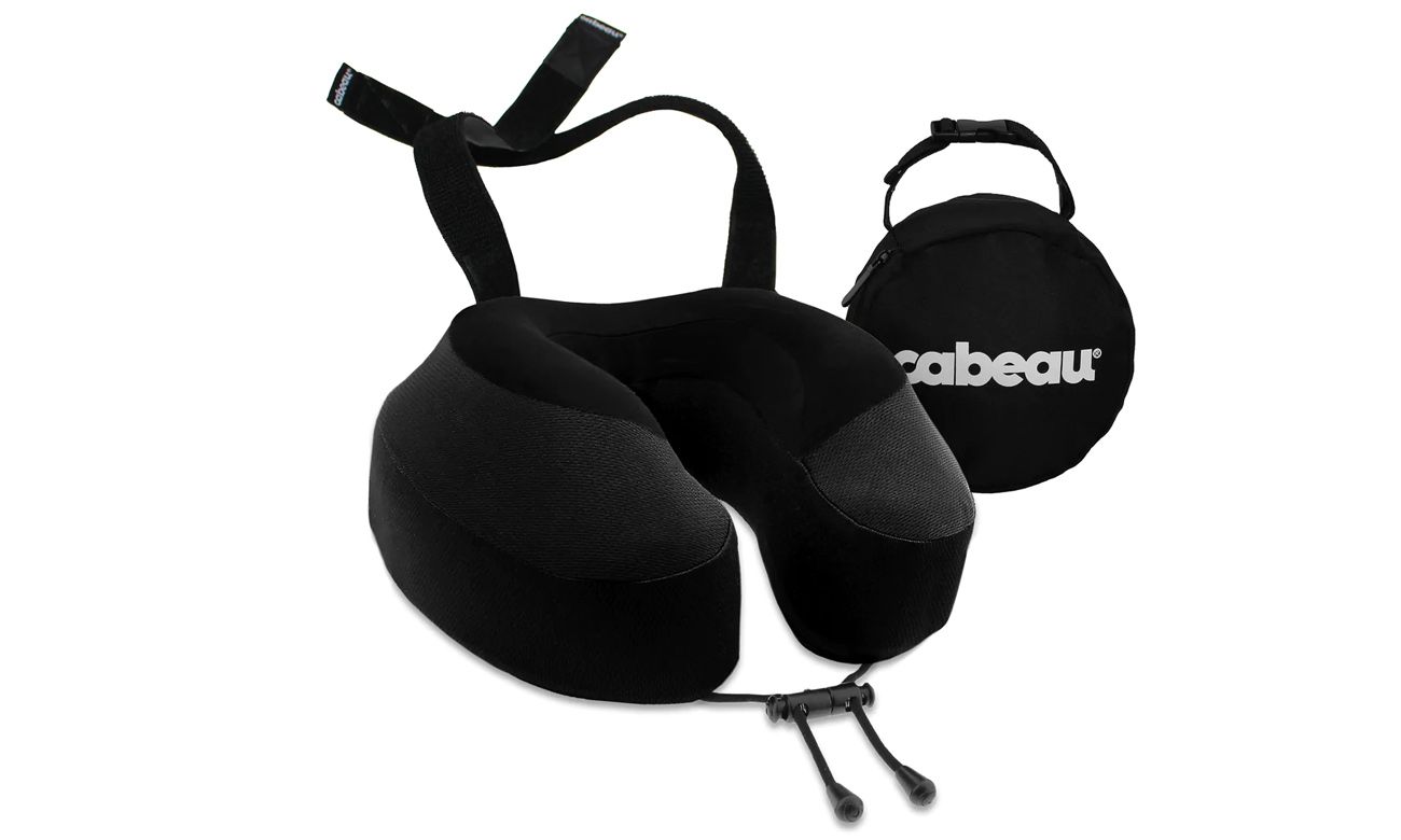 Poduszka na szyję Cabeau Evolution S3 czarna z etui