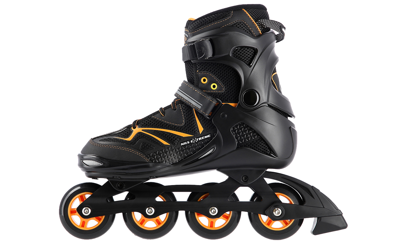 Łyżworolki Nils Extreme NA9022 Czarno-pomarańczowe rozm. 41