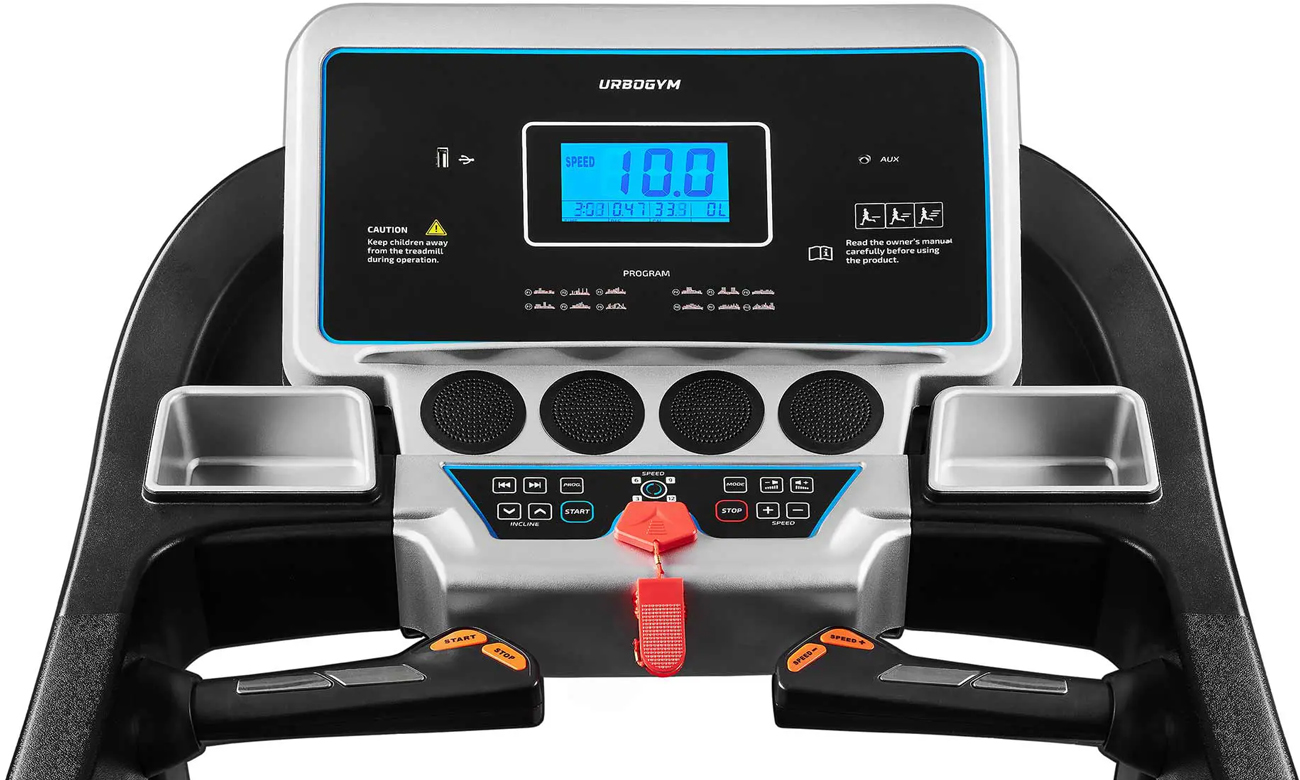 Panel sterowania Urbogym V660S bieżnia z sensorami pulsu