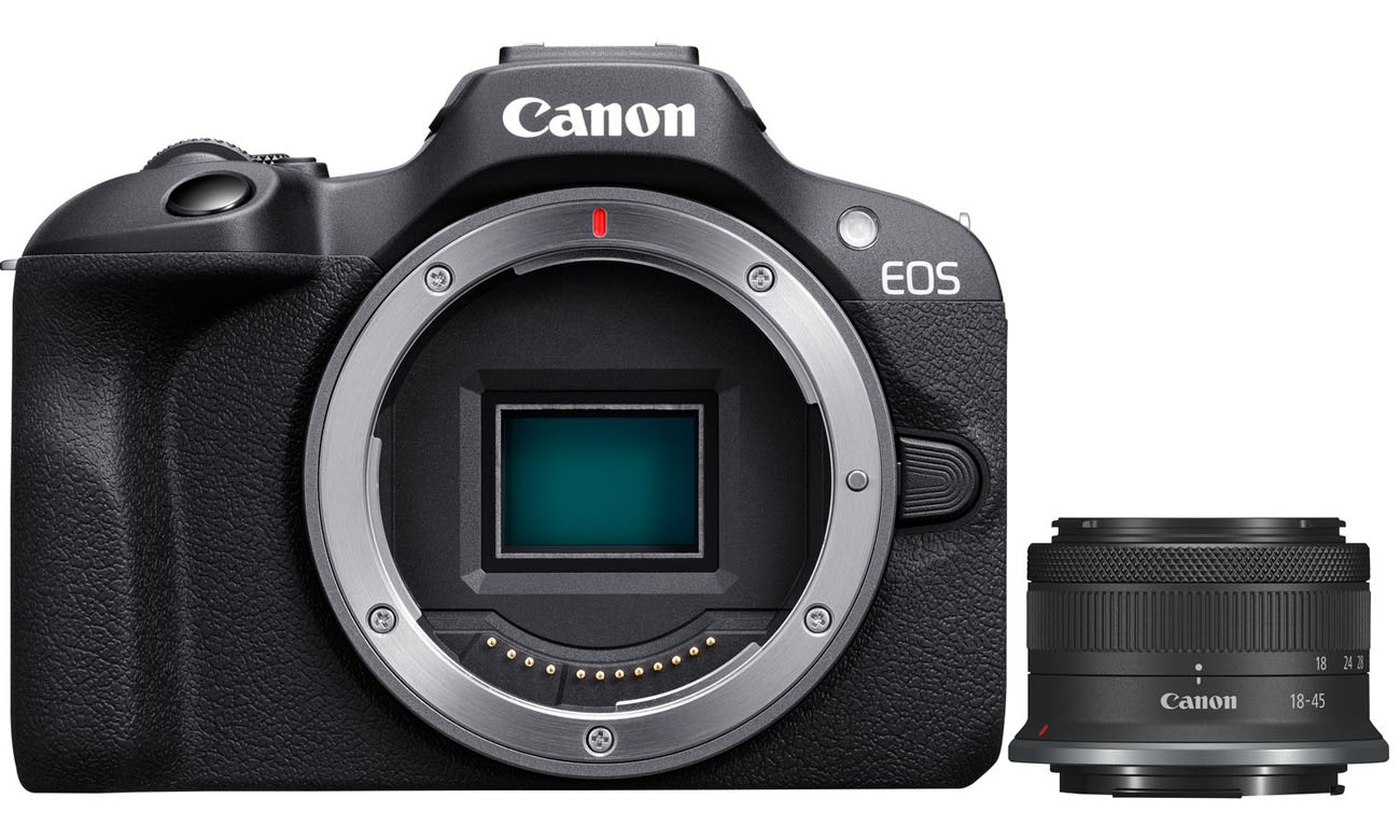 Бездзеркальна камера Canon EOS R100 + об'єктив RF-S 18-45mm F4.5-6.3 IS STM