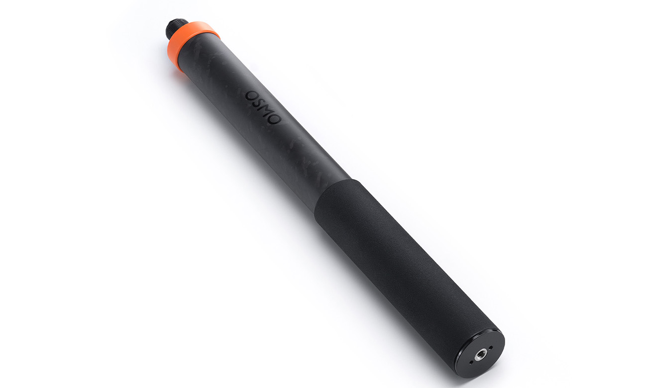 DJI Osmo selfie stick z włókna węglowego - 2,5 m na białym tle