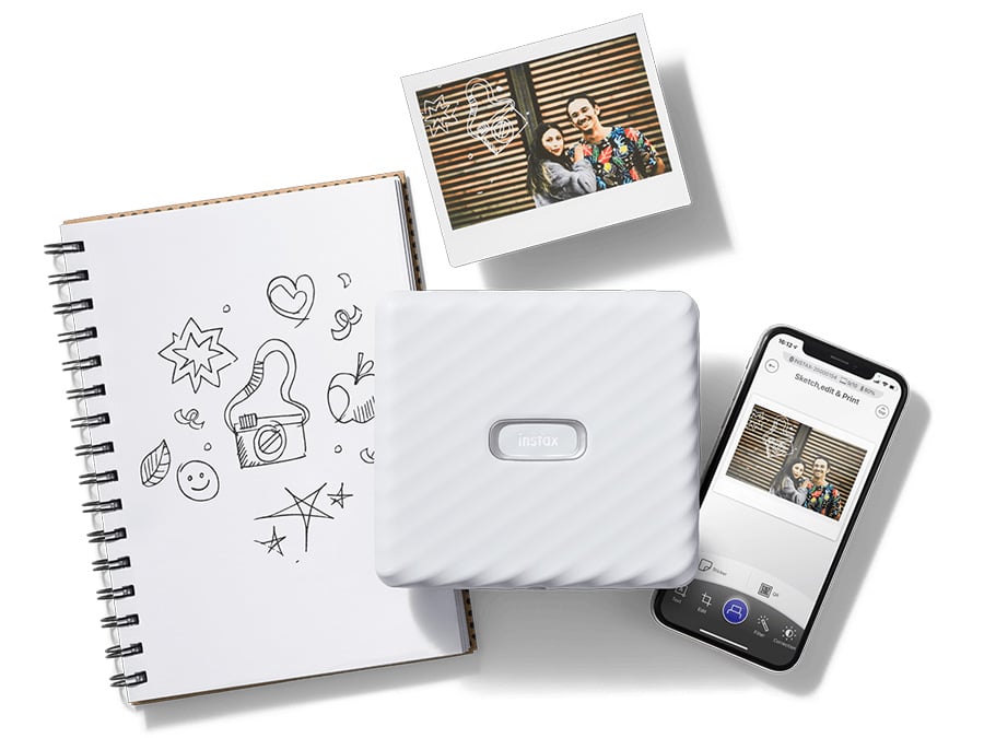 Drukarka do zdjęć Fujifilm Instax Link Wide biała