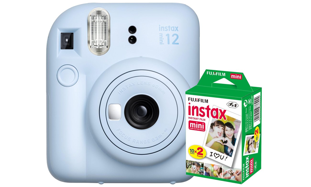 Fujifilm Instax Mini 12 niebieski + wkłady (20 zdjęć)