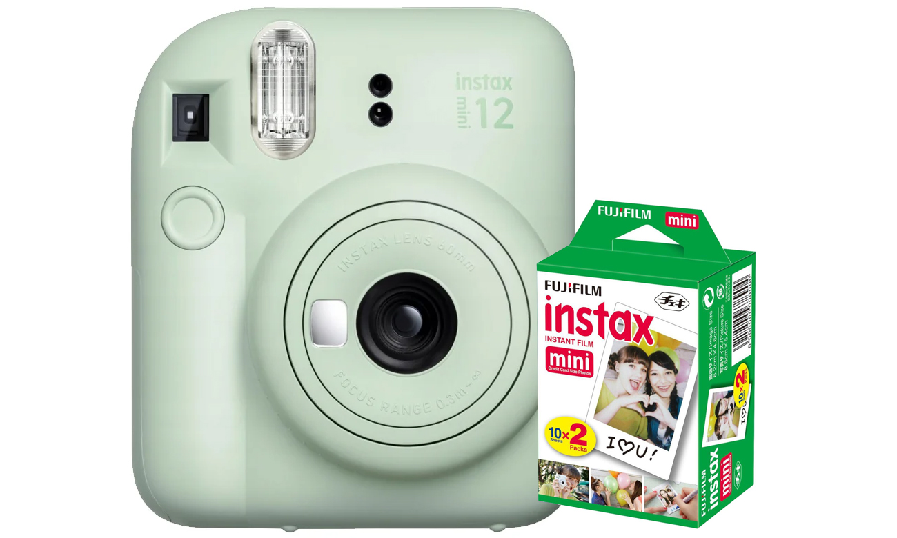 Fujifilm Instax Mini 12 zielony + wkłady (20 zdjęć)