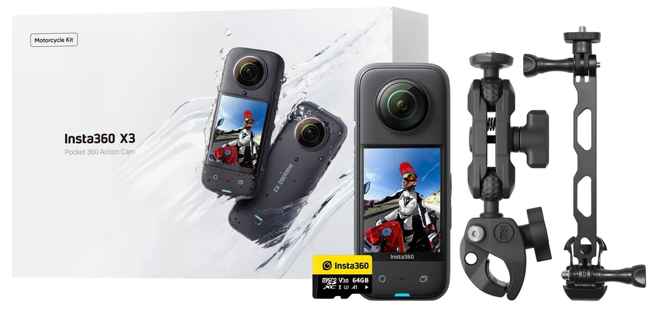 Insta360 Kamera X3 Motorcycle Kit