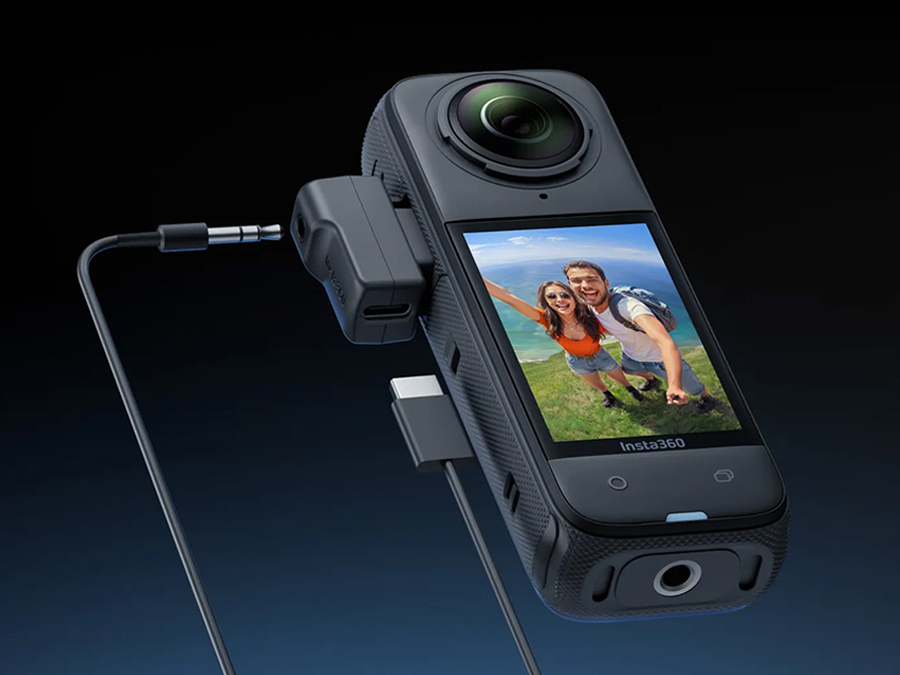 Insta360 X4 - adapter mikrofonowy