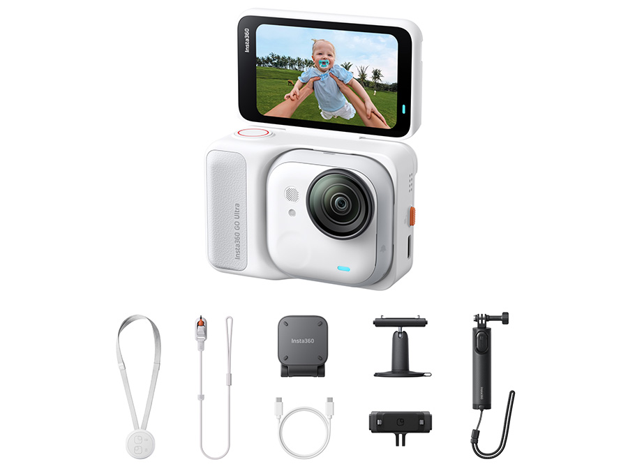 Kamera sportowa Insta360 GO Ultra Arctic White wraz z akcesoriami