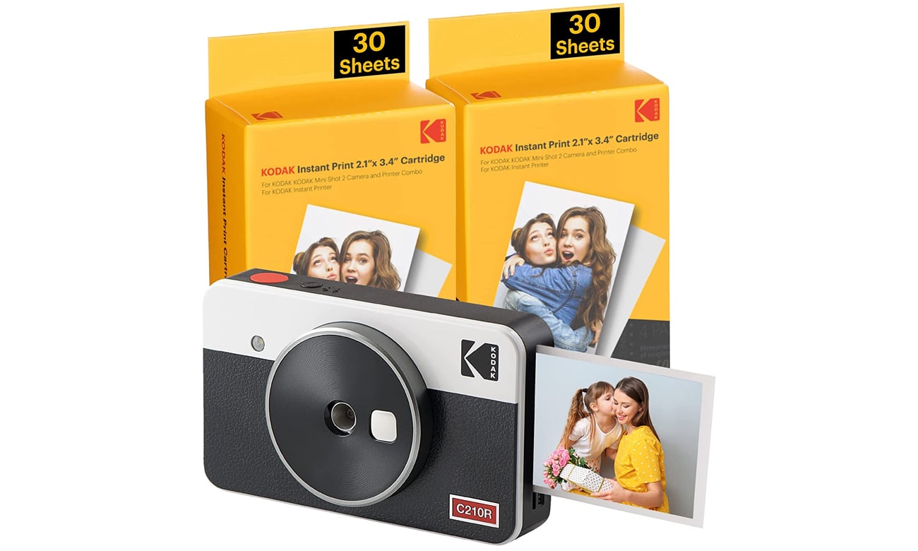 Kodak Mini Shot 2 Retro White + wkłady 60szt