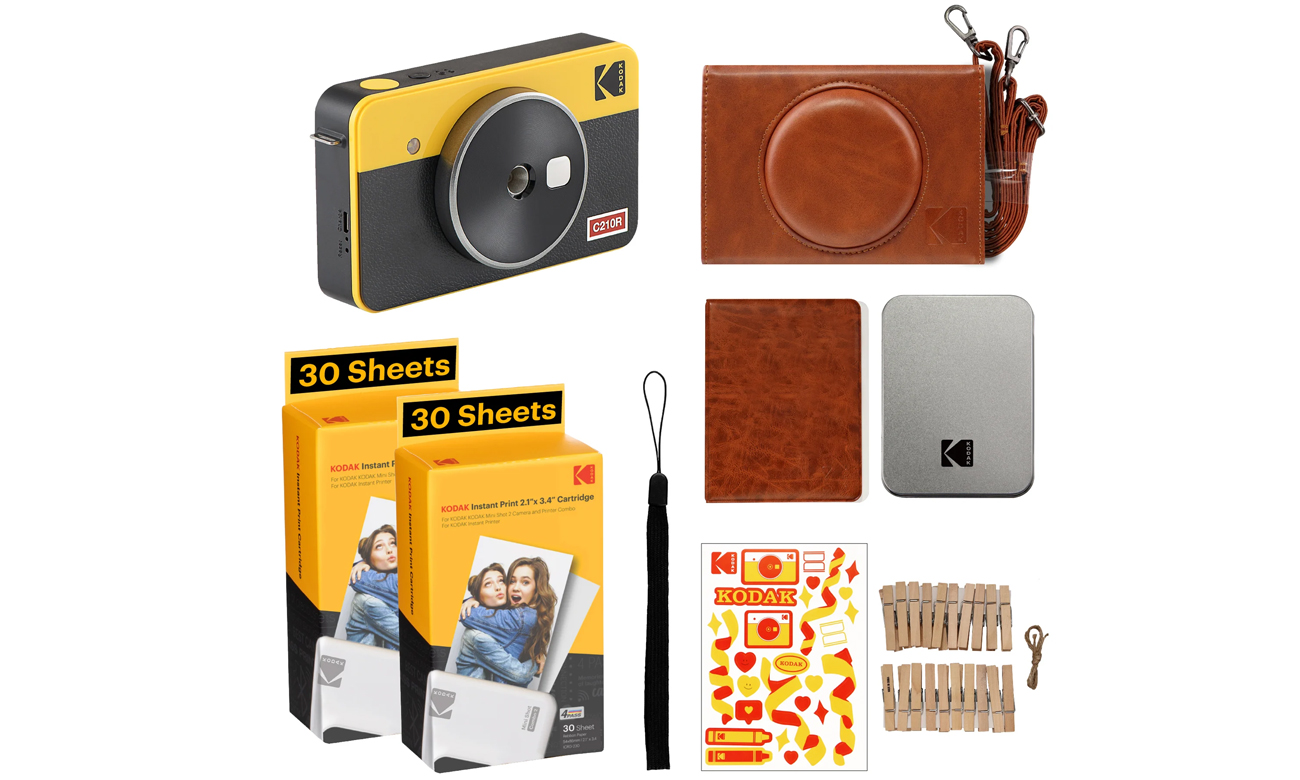 Kodak Mini Shot 2 Retro Yellow + zestaw akcesorii