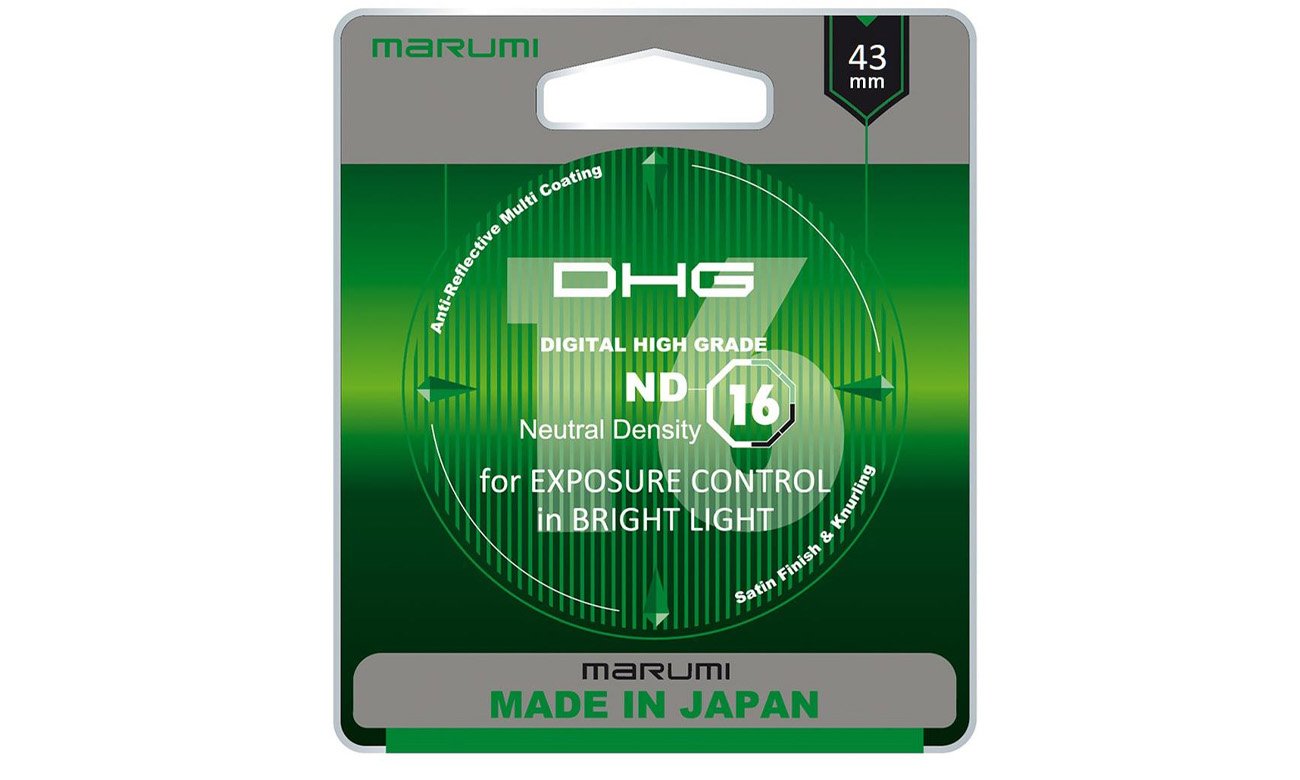 Filtr fotograficzny szary  Marumi DHG ND16 43 mm