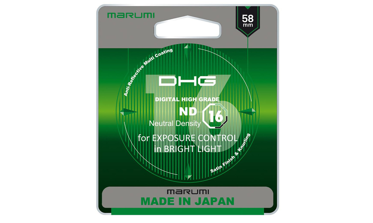 Filtr fotograficzny szary  Marumi DHG ND16 58 mm