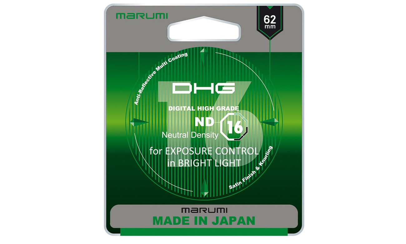 Filtr fotograficzny szary  Marumi DHG ND16 62 mm