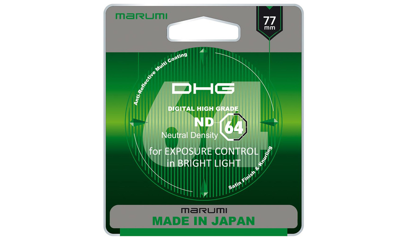 Filtr fotograficzny szary  Marumi DHG ND64 77 mm
