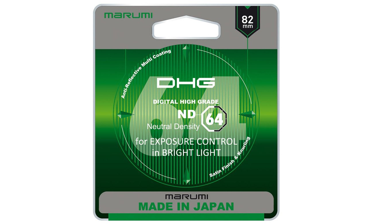 Filtr fotograficzny szary  Marumi DHG ND64 82 mm