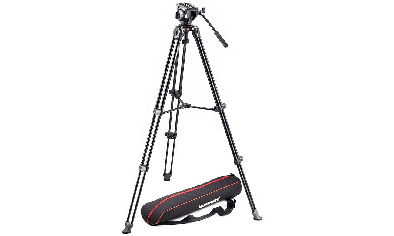 Statyw Manfrotto 502AM aluminium + głowica 502A + torba