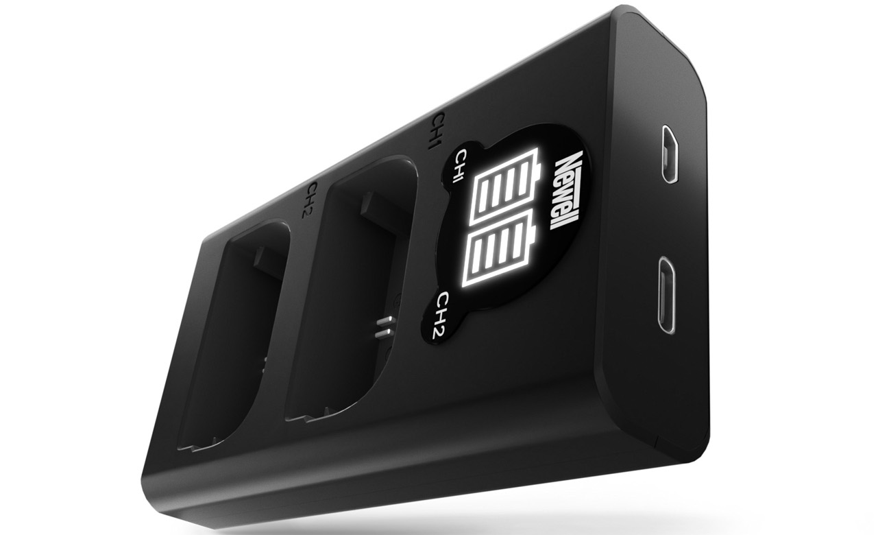 Ładowarka dwukanałowa Newell DL-USB-C do akumulatorów LP-E6 do Canon