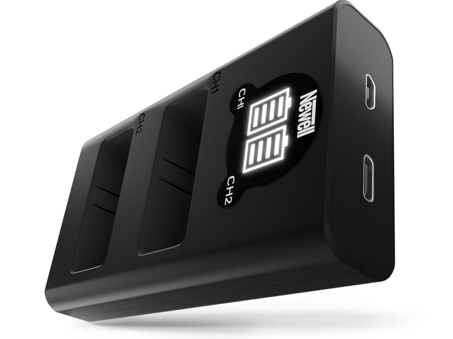 Ładowarka dwukanałowa Newell DL-USB-C do akumulatorów LP-E8 do Canon