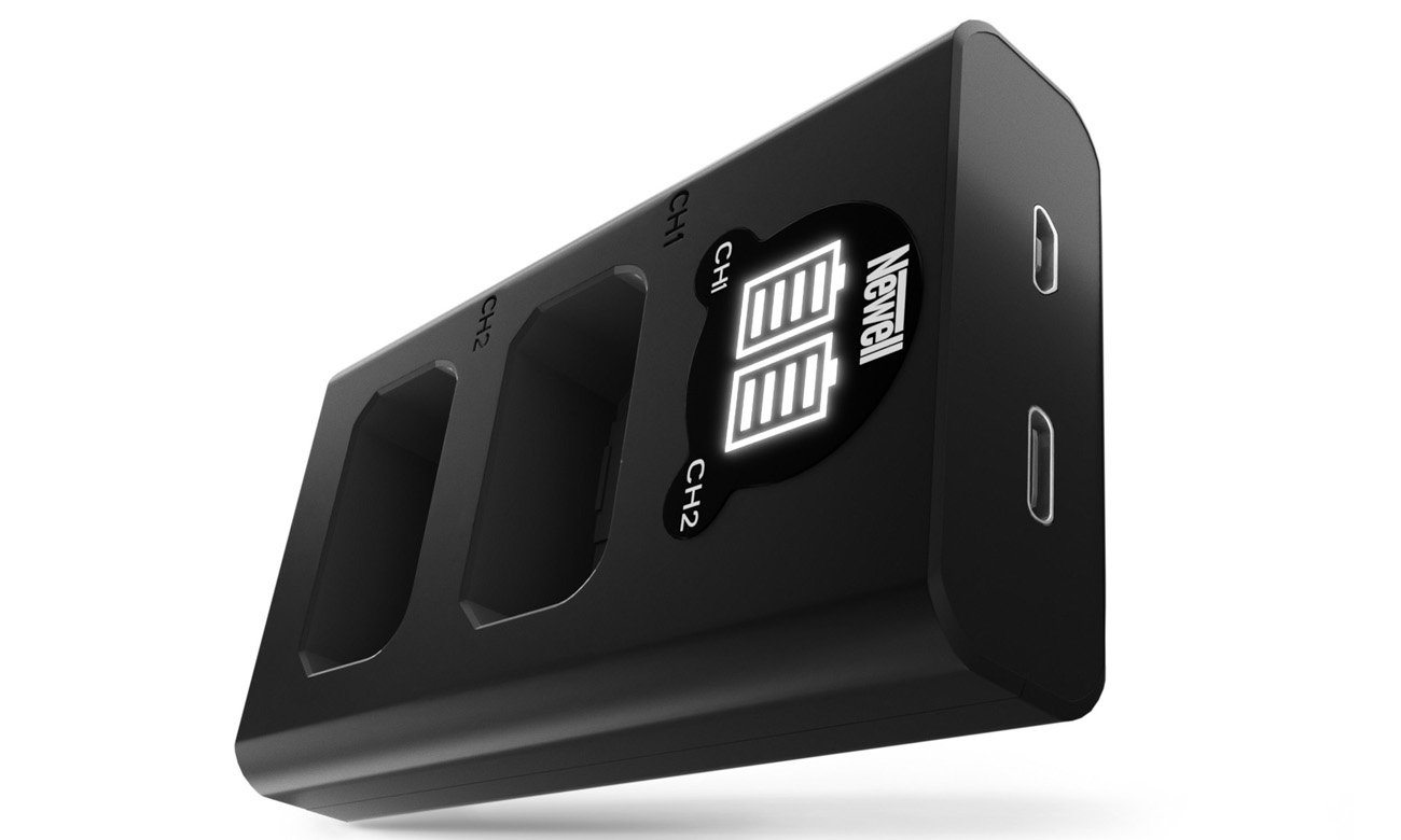 Ładowarka dwukanałowa Newell DL-USB-C do akumulatorów NP-FW50 do Sony