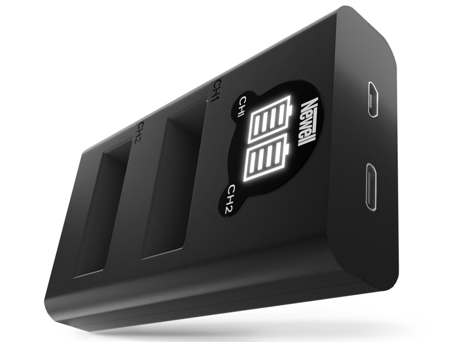 Ładowarka dwukanałowa Newell DL-USB-C do akumulatorów PS-BLS5 do Olympus
