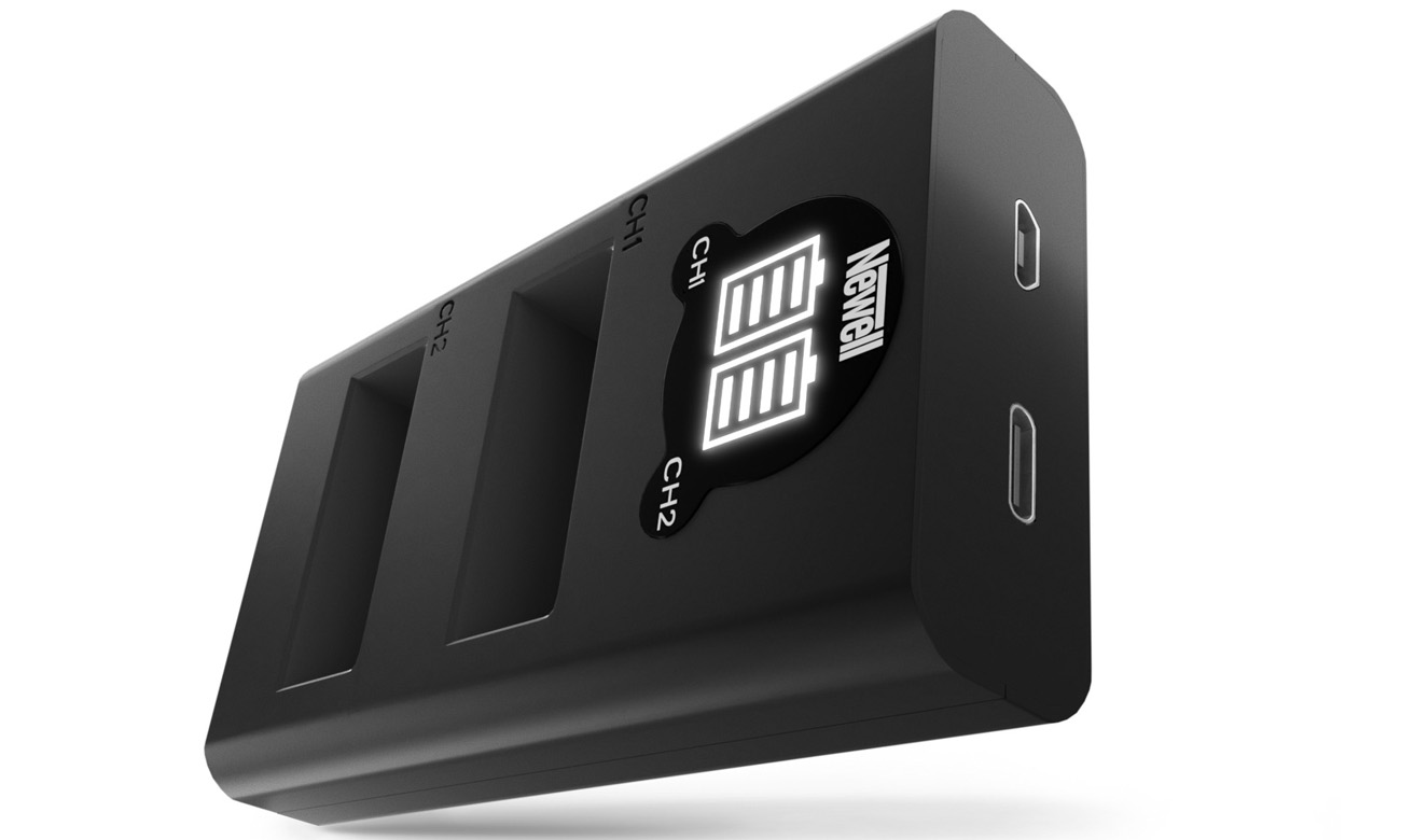 Ładowarka dwukanałowa Newell DL-USB-C do akumulatorów PS-BLS5 do Olympus