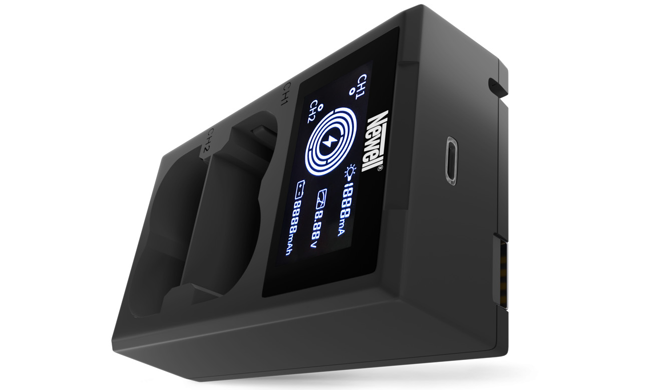 Ładowarka dwukanałowa Newell FDL-USB-C do akumulatorów NP-W235 do Fujifilm